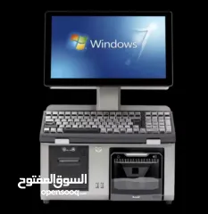  2 أجهزة كاشير / رفوف خشب/ رفوف زجاج/سلات عرض/ سلات زبائن