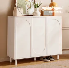  2 خزانة احذية حليب مزخرفة بشكل اقواس