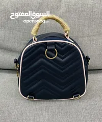  2 Navy Blue and Pink Leather Purse