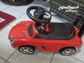  6 Licensed Mercedes Benz Push Along Ride On Car - Red. Toy car for children mercedes