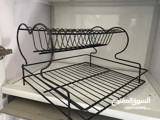  13 Used king size Bed,Cylinder and Dish rack