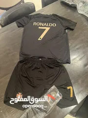  9 Ronaldo 7 Portugal Black Football Team Jersey 2023/2024 Men