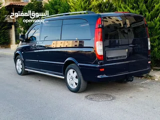  2 باص مرسيدس فيتو 2007 لون كحلي بحاله الوكاله شصي وسط محير تب نضافه قير عادي