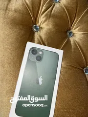  1 مرحبا ايفون13 بسعر ممتاز 128جيجا لون زيتي