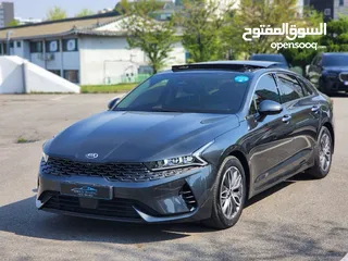  12 KIA K5 Hybrid 2021بانوراما فل  وارد كوري فحص كامل و لا ملاحظه كلين تايتل من دون حوادث