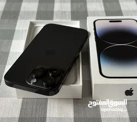  7 iPhone 14 pro black 128GB used like new