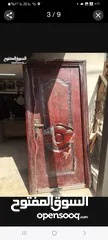  3 أبواب أمان حديد صيني ثقيل مترين في متر ومترين في متر وربع