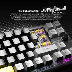  7 Fantech Maxfit70 MK911 Vibe Edition LONDON TOUR Mechanical Gaming Keyboard كيبورد احترافي ميكانيكي