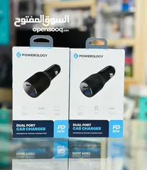  1 ولاعه سياره powerology تدعم الشحن السريع بقوه 65w تشحن من 0% الى 60% فى 30 فقط ب 6.700 ريال