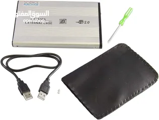  2 USB 2.5 SATA ENCLOSURE حاضنة هارد ديسك خارجي  يوسبي  2