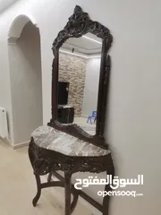  3 انتري مدخل منزلي خشبية مع رخام تعتبر من القطع الأنيقة والفخامة تتنوع بين الألوان الطبيعية البني جميل