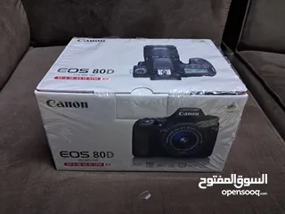  1 Canon 80 D With kit lens 18~135 STM inculcated Accessories in Box Excellent Condition As New