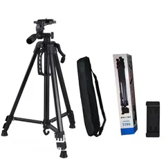  4 ترايبود كاميرا و موبايل 3366 TRIPOD   بارتفاع 140 سم