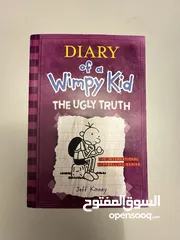  4 مجموعة Diary of a wimpy kid مع كتاب خاص