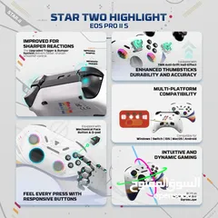  9 FANTECH EOS PRO II S WGP15 V2S MECHANICAL BUTTONS WIRELESS GAMEPAD يد تحكم فانتيك ميكانيكل جديدة