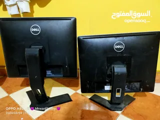 1 3 شاشات للبيع 2 Dell  1 Hp