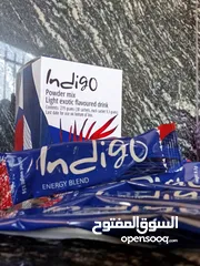  28 مشروب Indigo طبيعي غني بالمكونات النباتية  Indigo مشروب نباتي لتعزيز النشاط  مشروب صحي بنكهة طبيعية