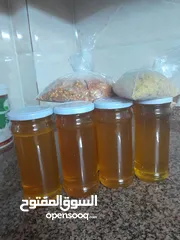  1 عسل الربيع عجلون  مكفول وحبوب لقاح طازجه