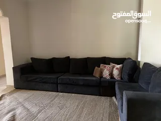  1 كورنر بحاله جيده جدا وخشبه ممتاز لونو سكني غامق