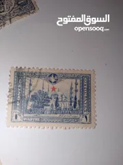  28 طوابع بريدية عثمانيه ومميز