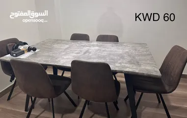  1 Dining table with chairs