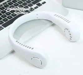  2 مروحة رقبه محموله شحن مروحه توضع على الرقبه تعمل بالشحن