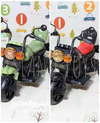  2 دراجه شحن 6 فولت من عمر سنتين لغايه ست سنوات اضاءه مسجل موسيقى بسعر الجمله