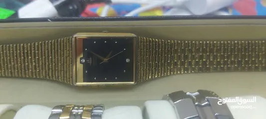  11 ساعات ستاتي سويسريه ويابانيه اصليه بحالة ممتازه