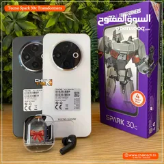  3 جهاز جديد بالكرتونة سبارك 30c رام 8 و 12 و 16 جيجا 128 و 256 مكفول سنة متوفر توصيل