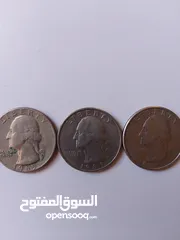  2 3قطع QUARTER DOLLAR