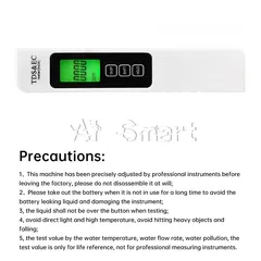 13 Water Quality Detection Pen Household Drinking Water TDS / EC / TEMP Test Meter - 20 JD