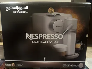  1 Nespresso Gran Lattissima Brand new  نيسبريسو جراند لاتيسيما  ماكينه قهوة - جديده غير مستعمله
