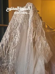  1 فستان عروس ابيص ملكي موديل حديث