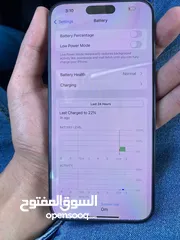  4 ايفون 15 برو ماكس امريكي لون اسود ميتالك 256 GB