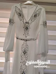  3 فستان حفلات نمرة 44 لون ابيض