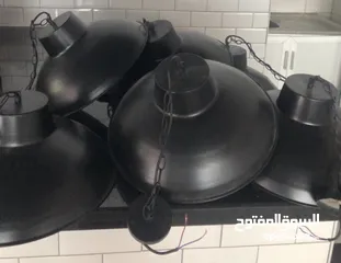  2 اضاءة سقف لون اسود