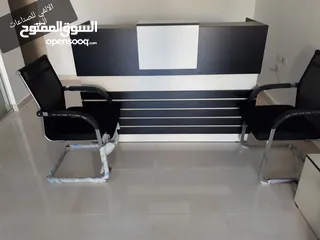  16 كاونتر استقبال 160سم عمق 60سم مع ادراج معلقه إمكانية اختيار اللون والقياس والتوصيل مجاني خلال يومين