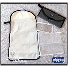  3 مفرش مبطن لتغيير الحفاضات بكل سهوله  ماركه chicco قابله للطي الخامه وتر بروف وقماش السعر 210 جنيه