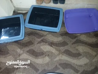  1 خمسة اقفاص ابحالة جيدة قابل للبدل او لتر بكس