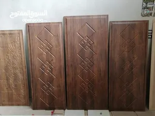  8 ابواب خشب باعلي المواصفات وباسعار منافسه وخزائن حائط