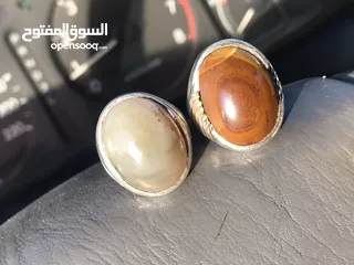  1 خاتم فضه مميز