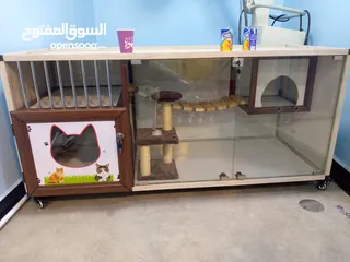  2 منازل قطط المنيوم ضد العفن والرطوبة
