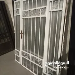  2 باب حديد عدد 2  بحال الوكاله عرض 170 ارتفاع 205