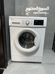  1 غسالة نوع LG حجم 7 كج A+++ مستعمل 5 شهور