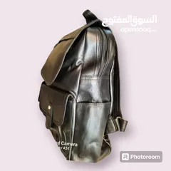  6 Premium quality stylish genuine leather backpack bag  Mens / women