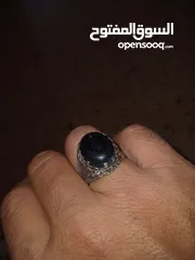  3 خاتم فضة حجر نادر 925 للبيع بسعر 400