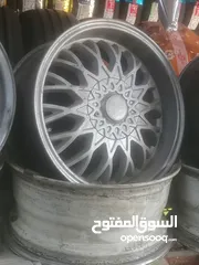  3 جنط BBS 15 اربع براغي محير قريب وبعيد مع كوشوك للبيع او للبدل