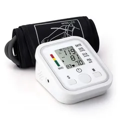  9 جهاز قياس ضغط الدم الناطق الإلكتروني و نبضات القلب مع وظيفة الصوت شاشة LCD كبيرة جهاز الضغط دم ناطق