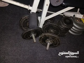  7 جهاز كروس + بنش +بار + وزنات  للبيع