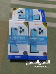  8 جهاز جديد بالكرتونة Spark 20 رام 16 جيجا 256 مكفول سنة متوفر توصيل